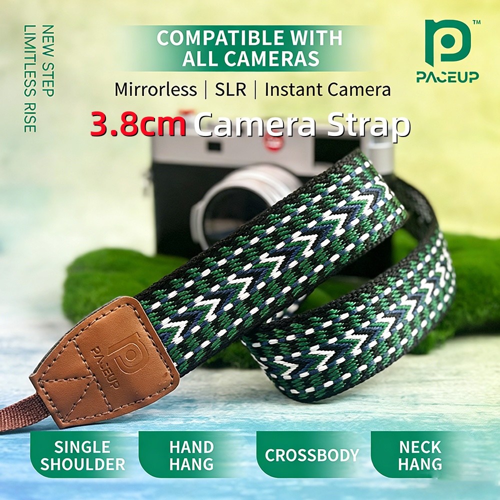 Sony Camera Zv-E10 - 3.8cm Vintage Woven Camera Shoulder Strap