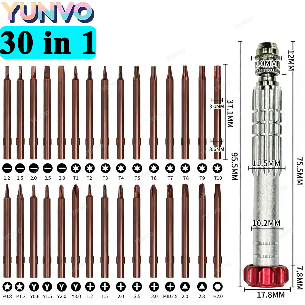 Electronics Repair Manual - 30 in 1 Magnetic Precision Screwdriver