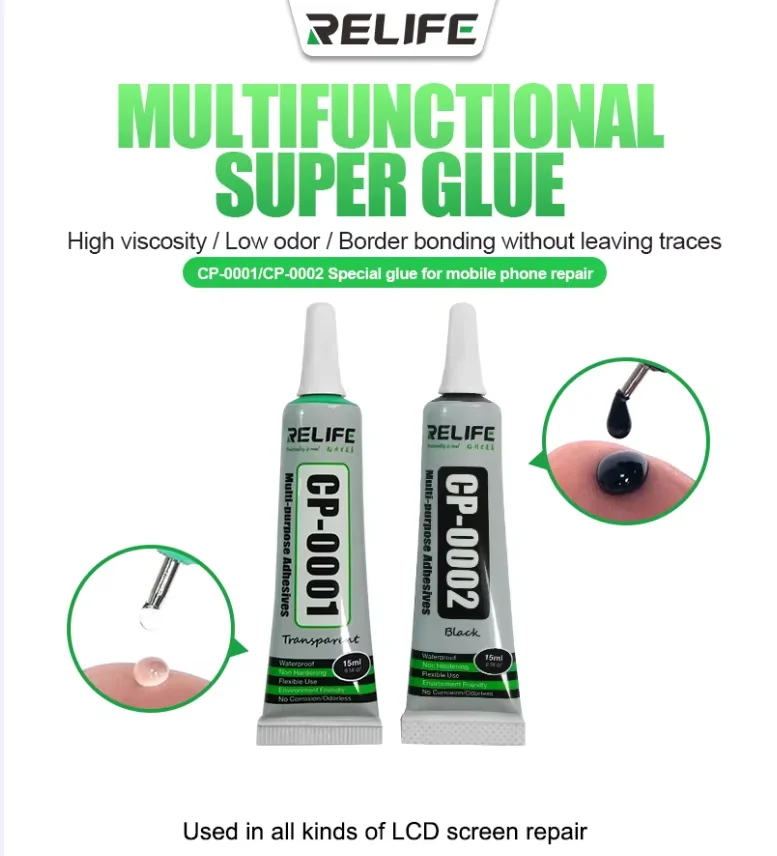 Lcd Screen Adhesive - RELIFE 15/50ml CP-0001 Transparent Adhesive Clear