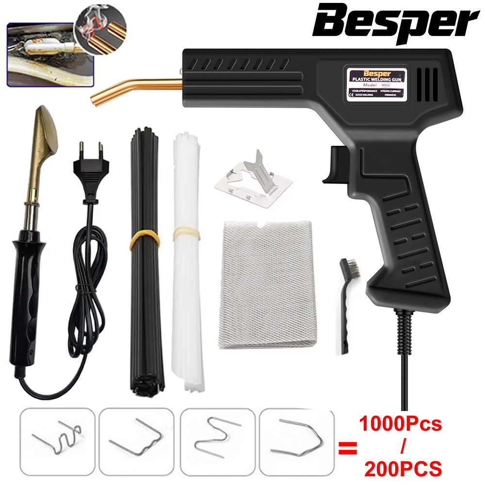 Electronics Repair Kit With Soldering Iron - 50W Plastic Welder 1000-200PCS Hot Stapler