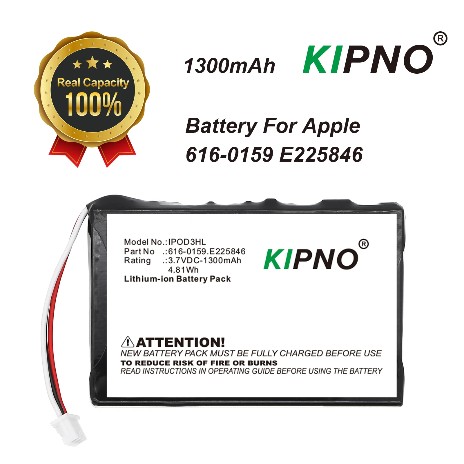 KIPNO Battery For IPod 3 3G 3r - Phone Battery Replacement 评论和价格