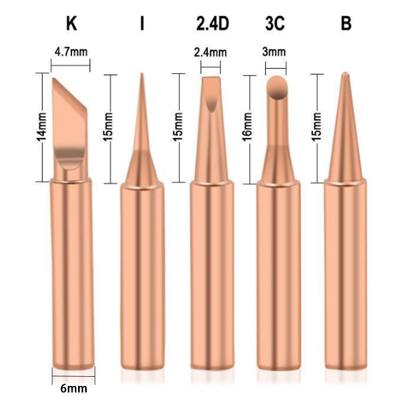 5PCS/Lot Pure Copper Soldering - Electronics Repair Kit With Soldering Iron 评论和价格