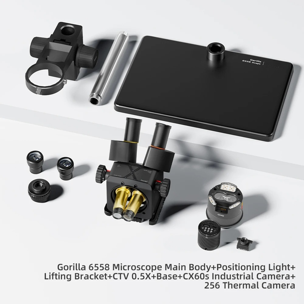 Qianli 6558 Gorilla Trinocular - Electronics Repair Microscope 评论和价格
