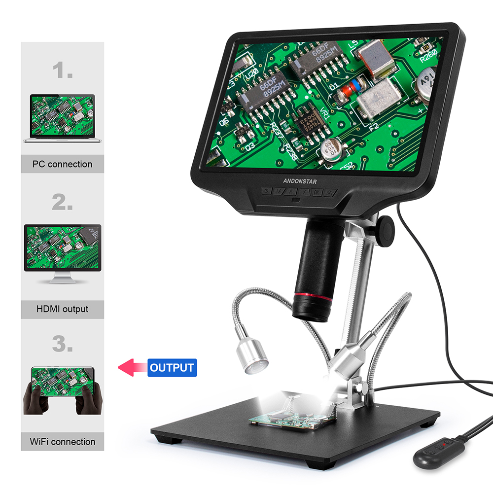 Andonstar AD409 HDMI Digital M - Electronics Repair Microscope 评论和价格