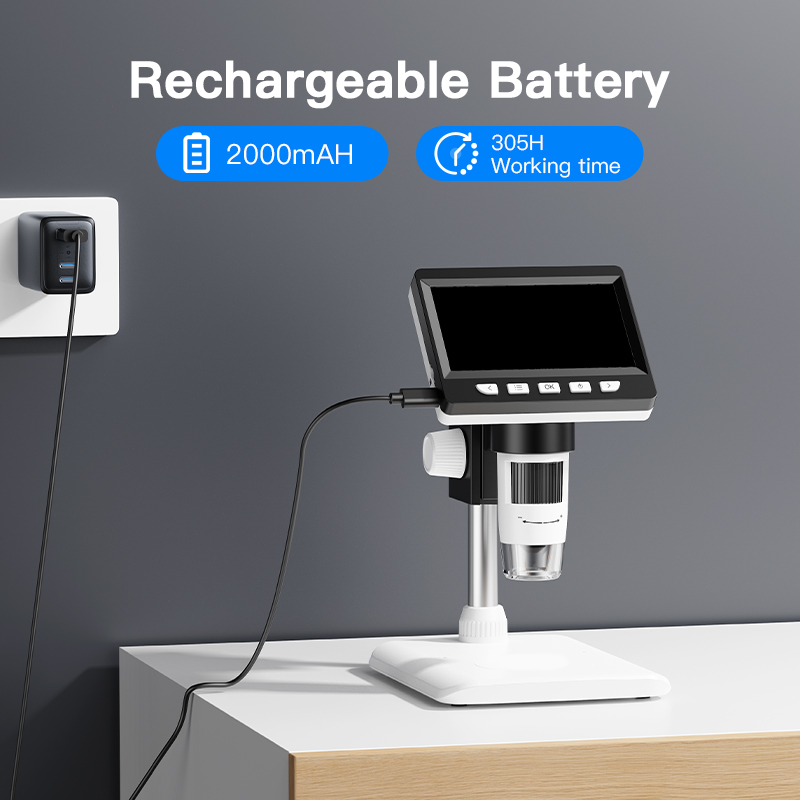 Digital Microscope with 4.3inc - Electronics Repair Microscope 评论和价格