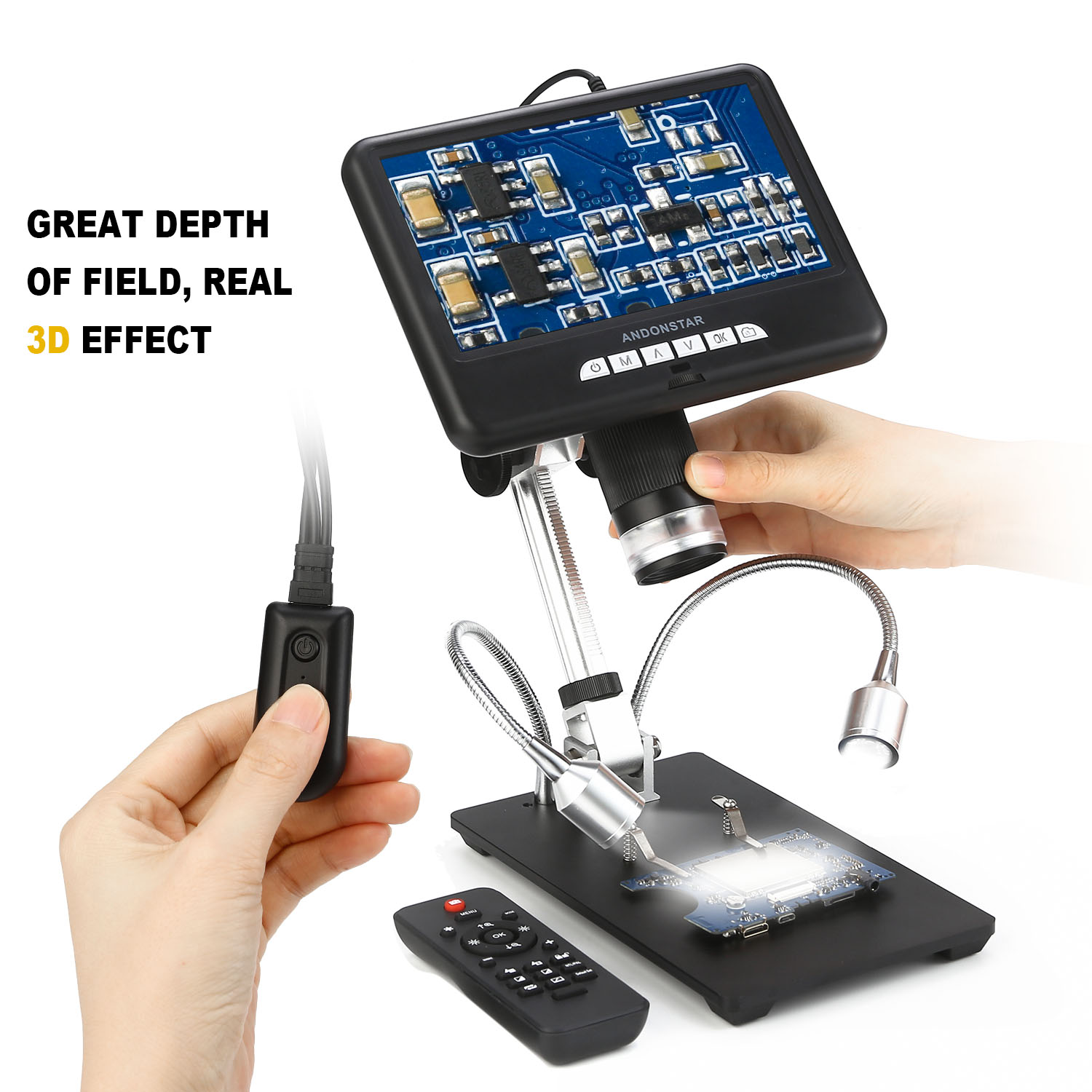 Andonstar AD407 HDMI Soldering - Electronics Repair Microscope 评论和价格