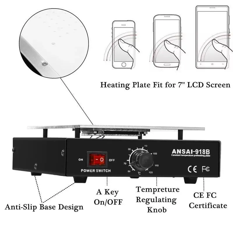 450W Durable 7 inch Phone LCD  - Screen Separator Machine 评论和价格
